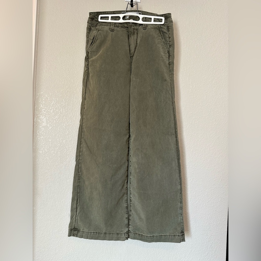 PAIGE Army green wide leg pants